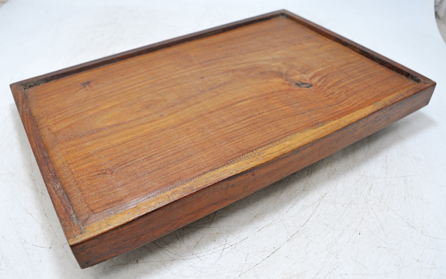 Vintage Wooden Large Serving Tray Original Old Hand Crafted