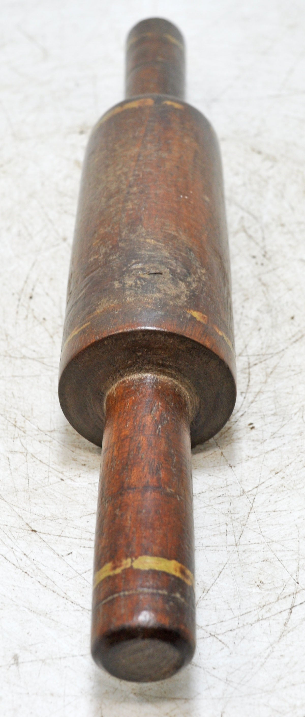Antique Wooden Kitchenware Chapati Bread Rolling Pin Belan Original Old Hand Carved