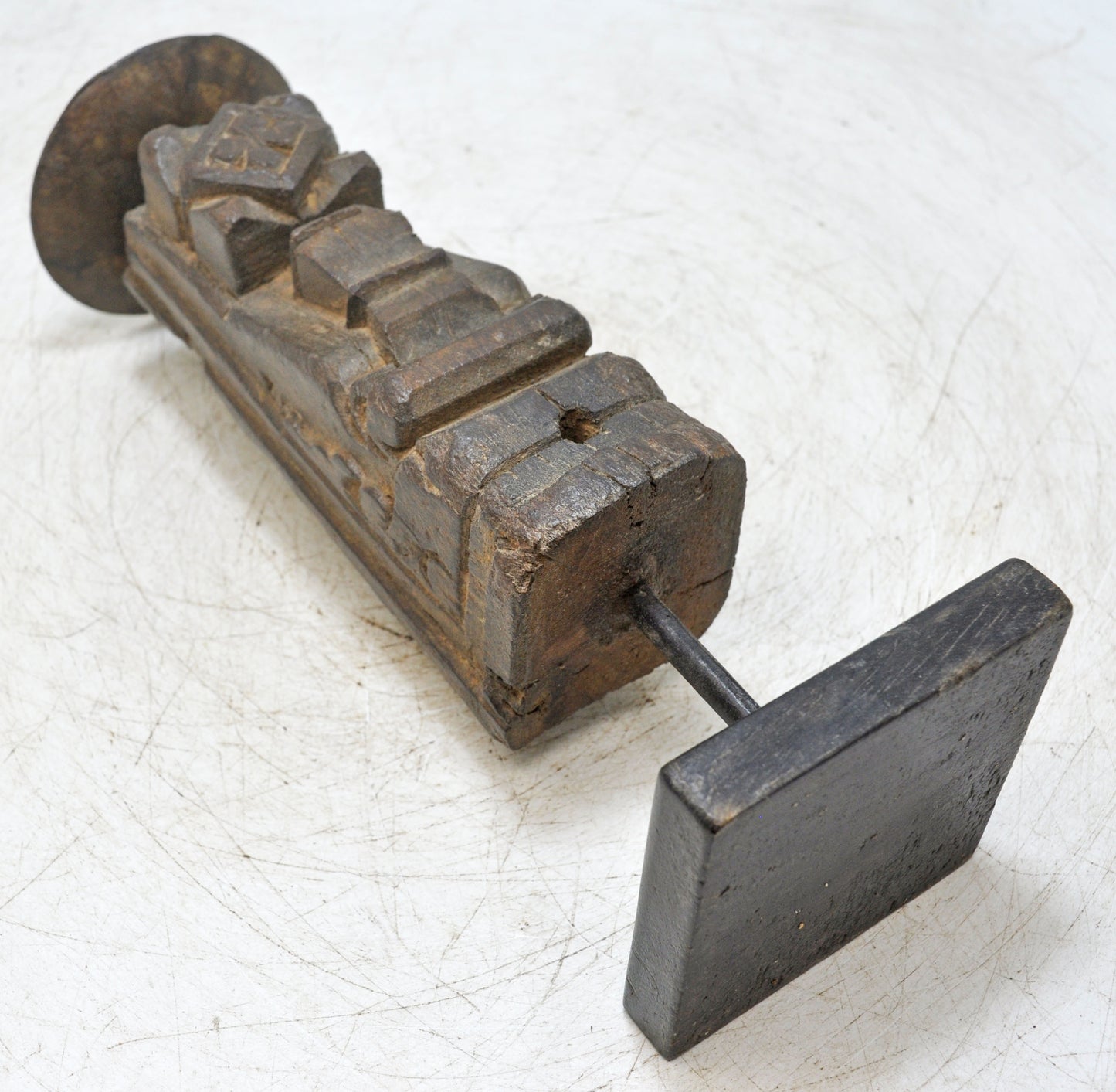 Antique Wooden Bracket Candle Holder Original Old Hand Carved