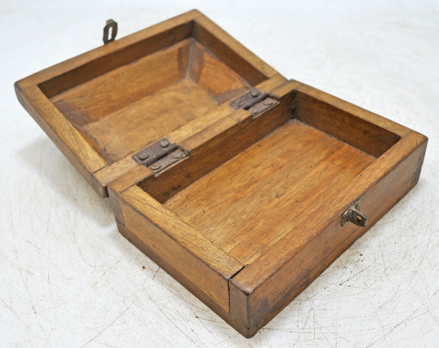 Vintage Wooden Dome Shaped Storage Box Original Old Hand Crafted