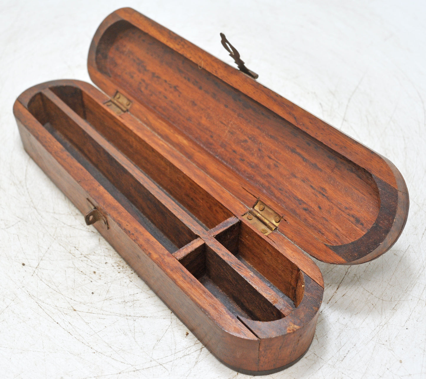Vintage Wooden Pencil Stationary Box Original Old Hand Crafted