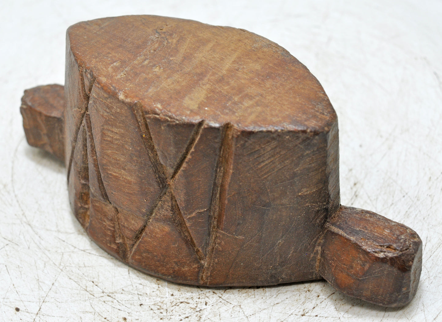 Antique Wooden Opium Water Kharal Bowl Original Old Hand Carved