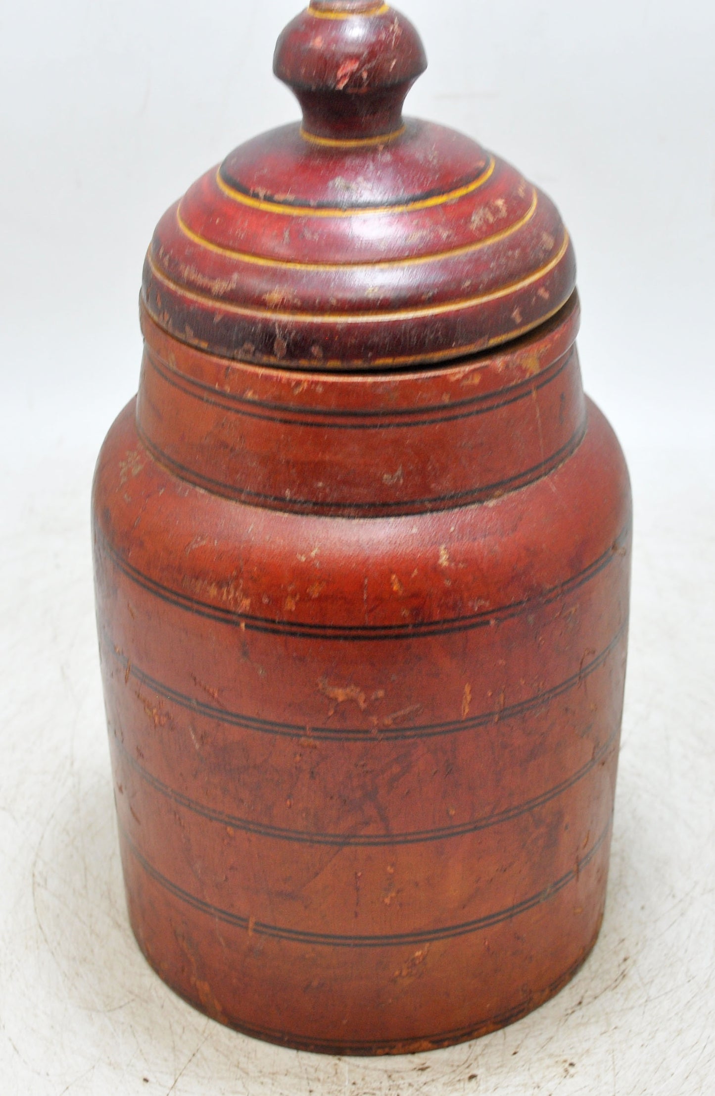 Vintage Wooden Wall Lacquer Painted Candy Box Original Old Hand Crafted