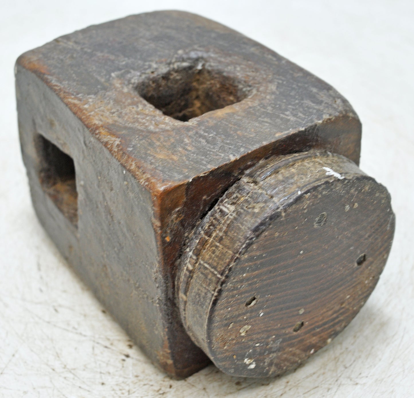 Antique Wooden Paga Candle Holder Stand Original Old Hand Carved