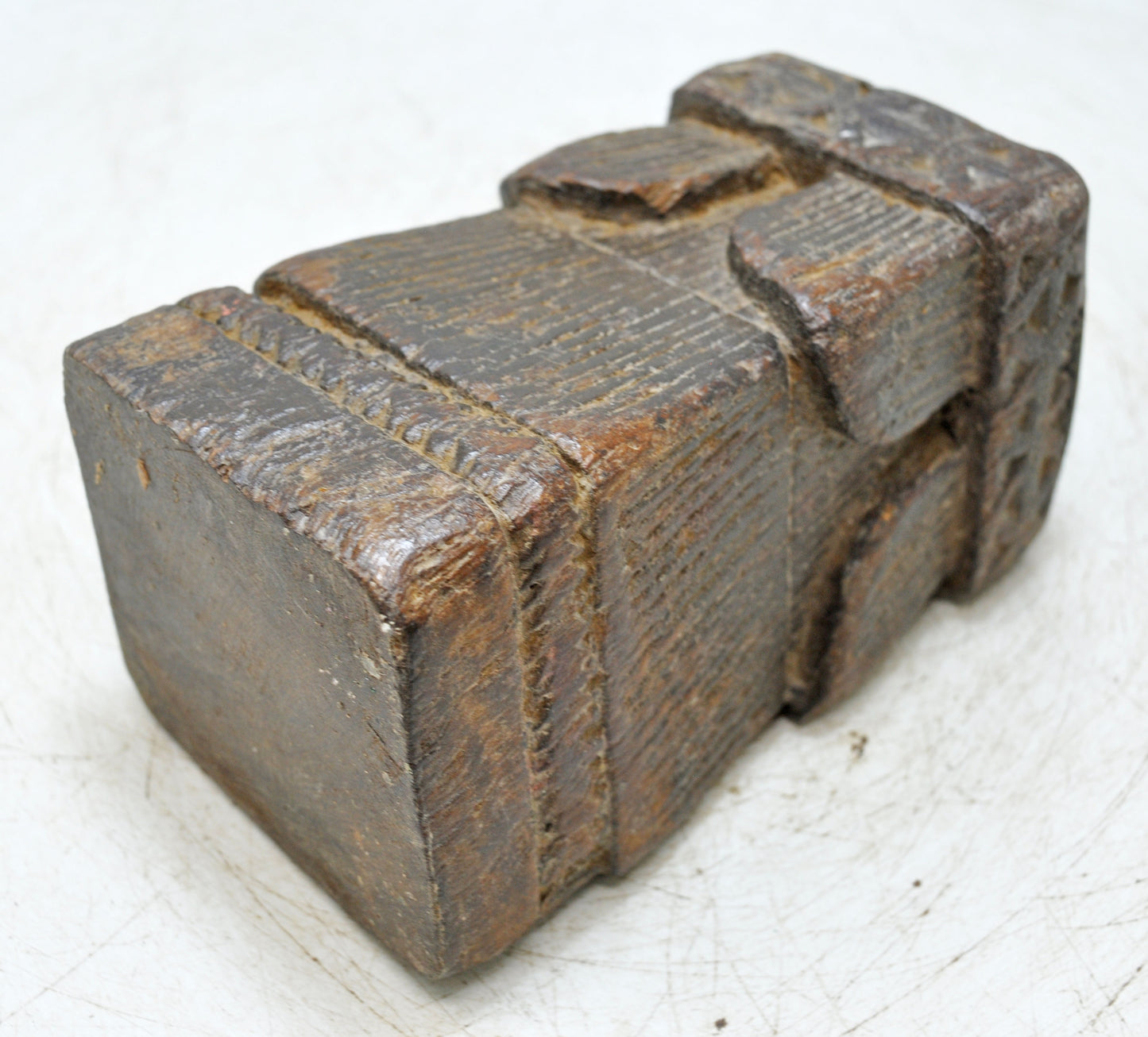 Antique Wooden Paga Candle Holder Stand Original Old Hand Carved