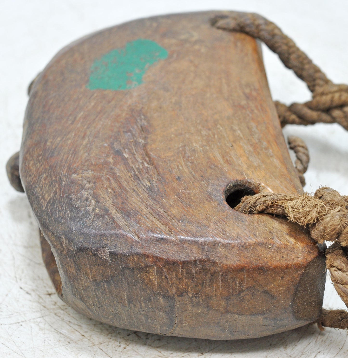 Antique Wooden Cow Animals Bell Original Old Hand Carved