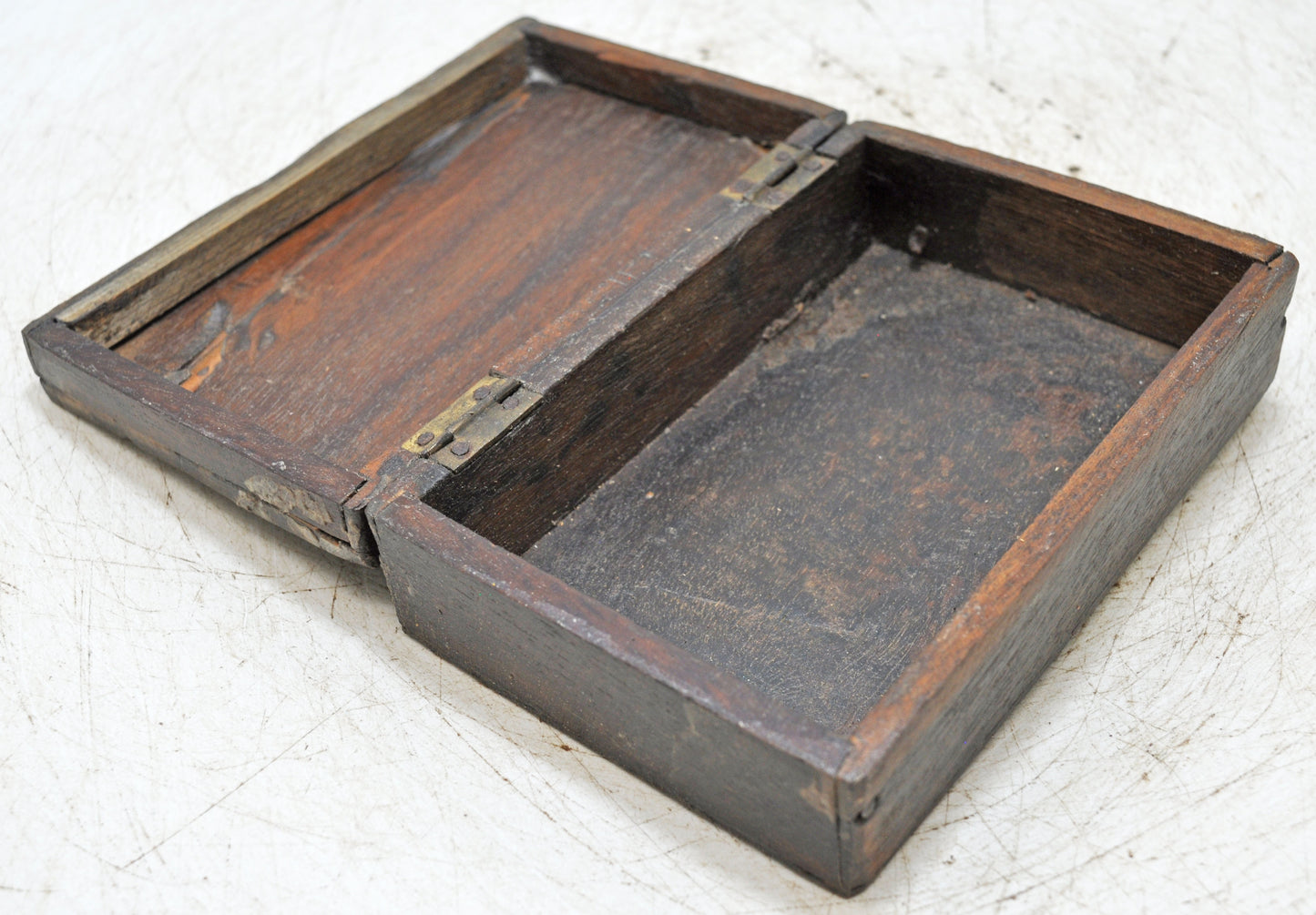 Antique Wooden Small Storage Box Original Old Hand Crafted Carved