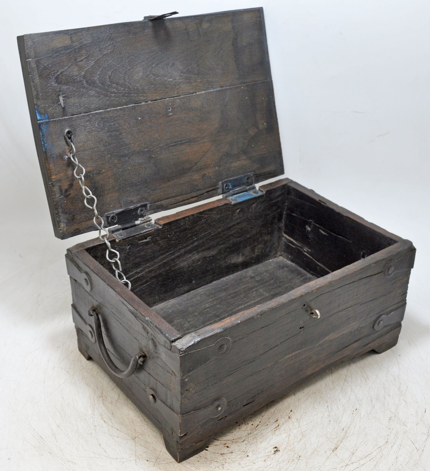 Vintage Wooden Storage Chest Box Original Old Hand Crafted