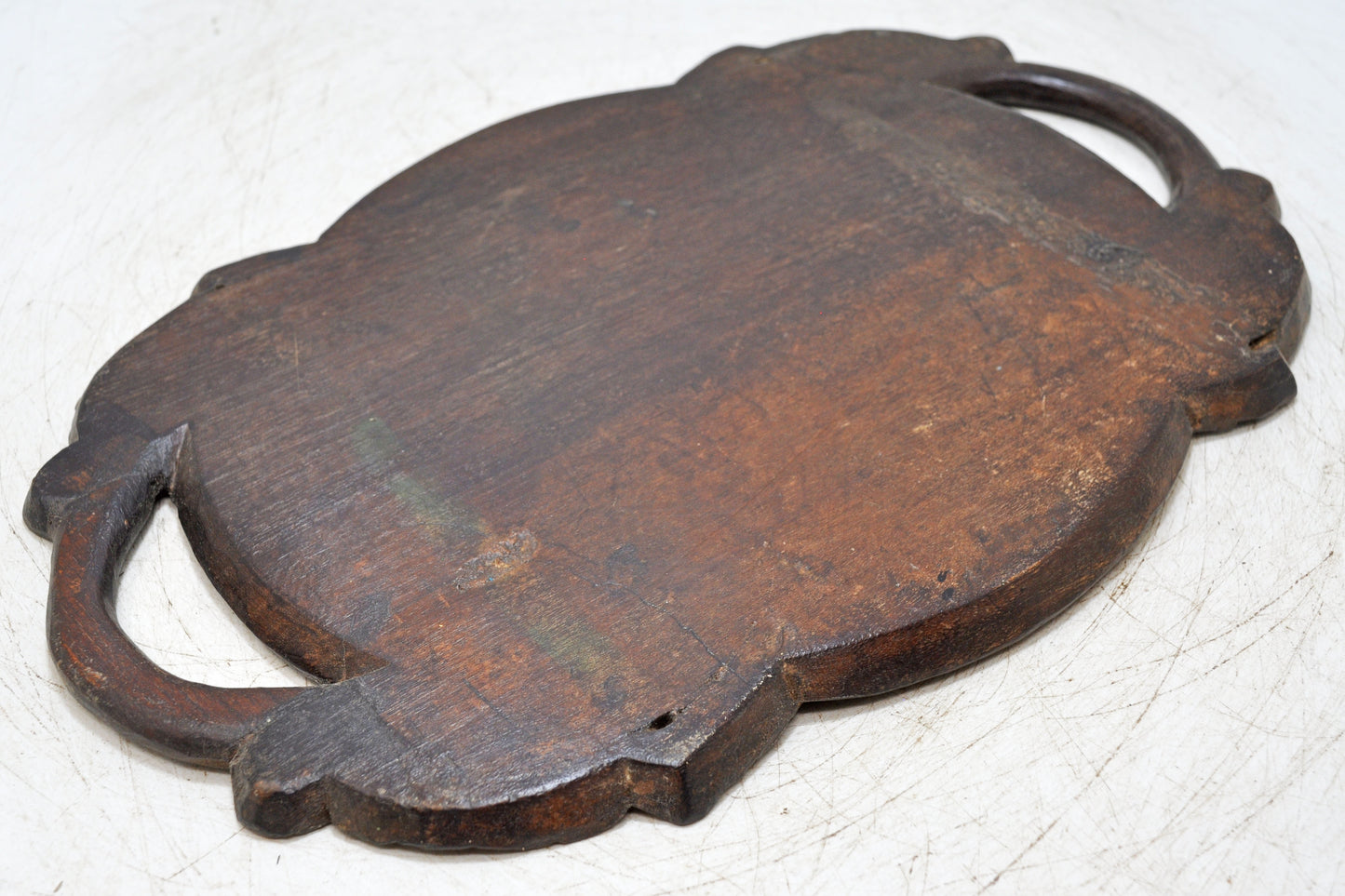 Antique Wooden Kitchenware Serving Tray Original Old Very Fine Hand Carved