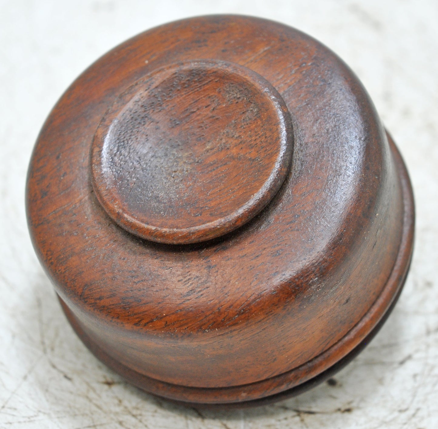 Vintage Wooden Kum Kum Powder Tika Box Original Old Hand Carved