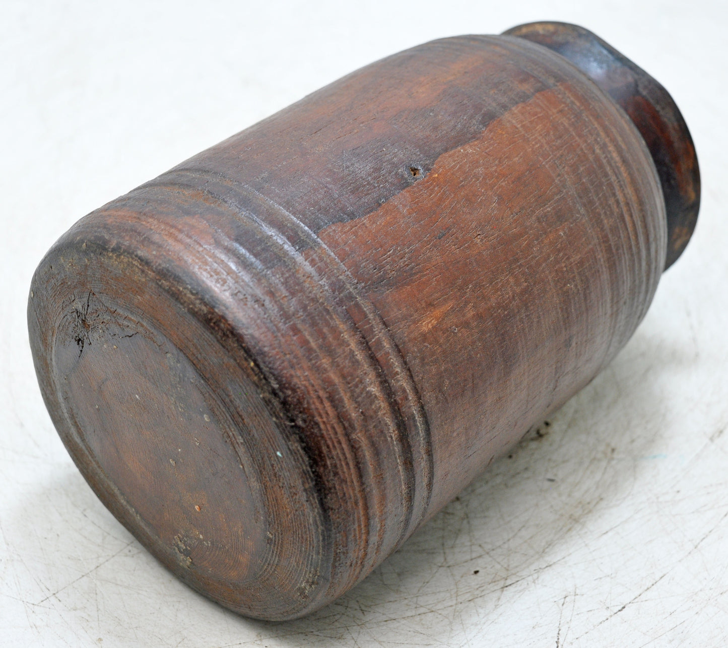 Antique Wooden Himalayan Water Storage Box Original Old Hand Carved