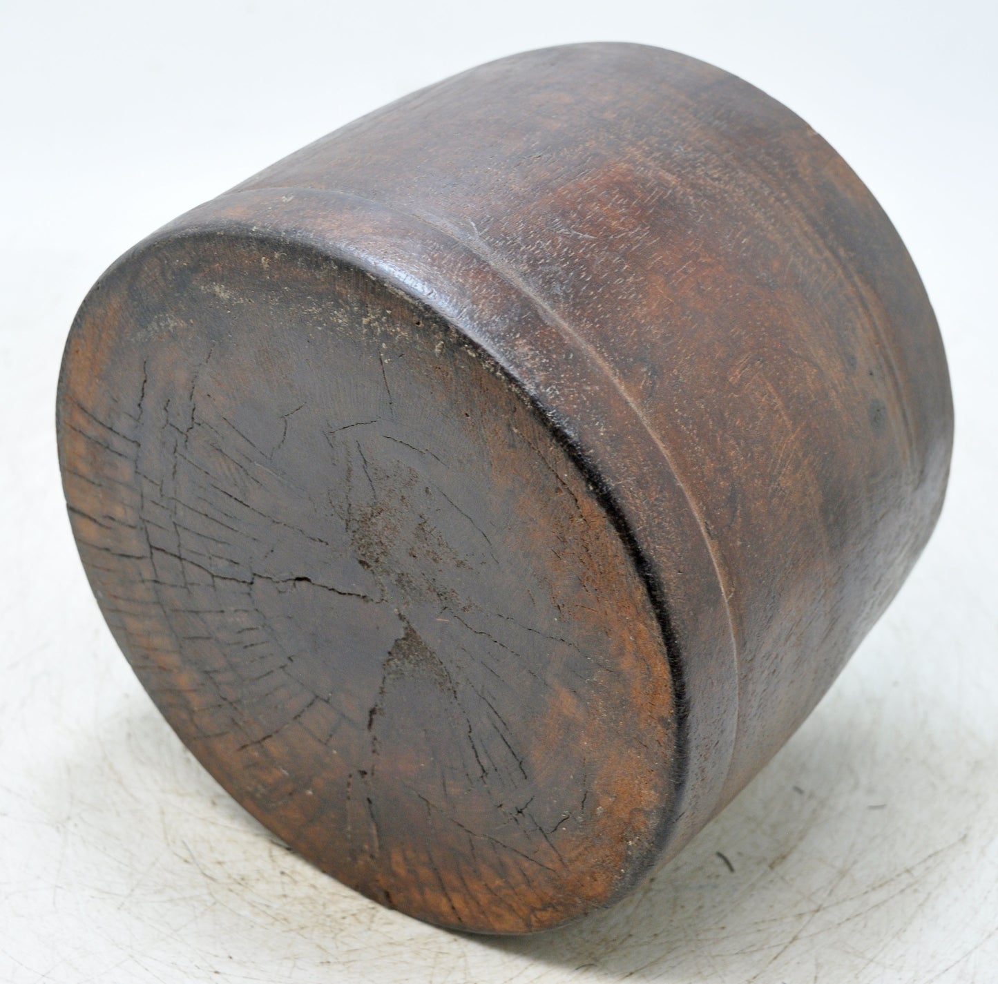 Antique Wooden Grain Measurement Paili Pot Original Old Hand Carved