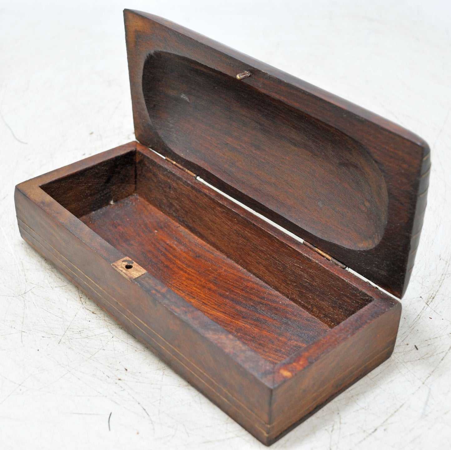 Vintage Wooden Pencil Stationary Box Original Old Hand Crafted