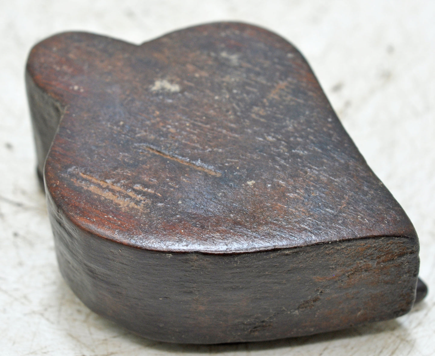 Antique Wooden Kum Kum Powder Tika Box Original Old Hand Carved