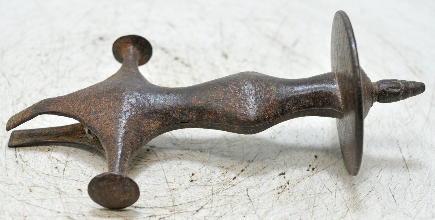 Antique Iron Sword Hilt Handle Original Old Hand Crafted