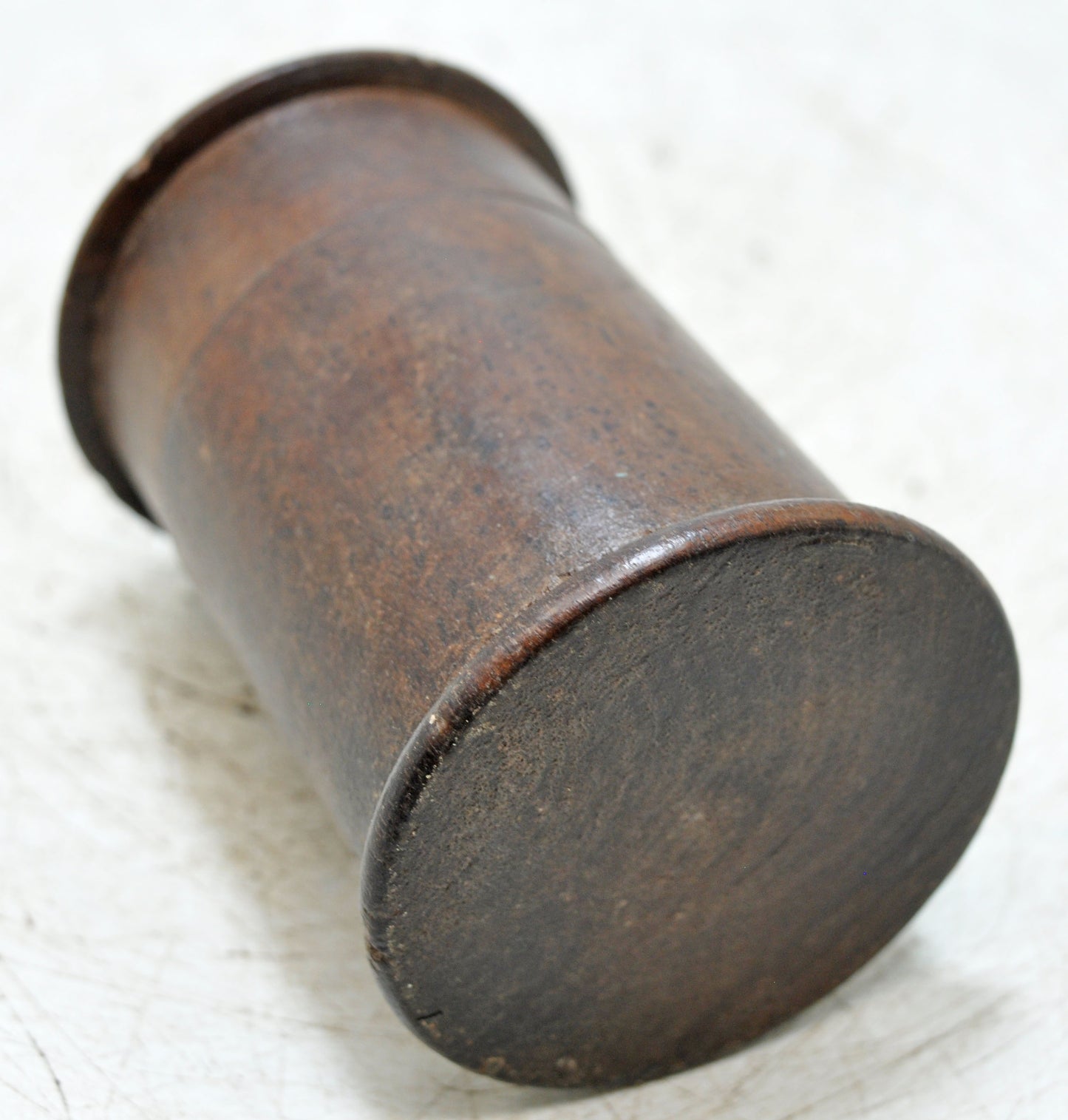 Vintage Wooden Small Round Chalk Box Original Old Hand Crafted
