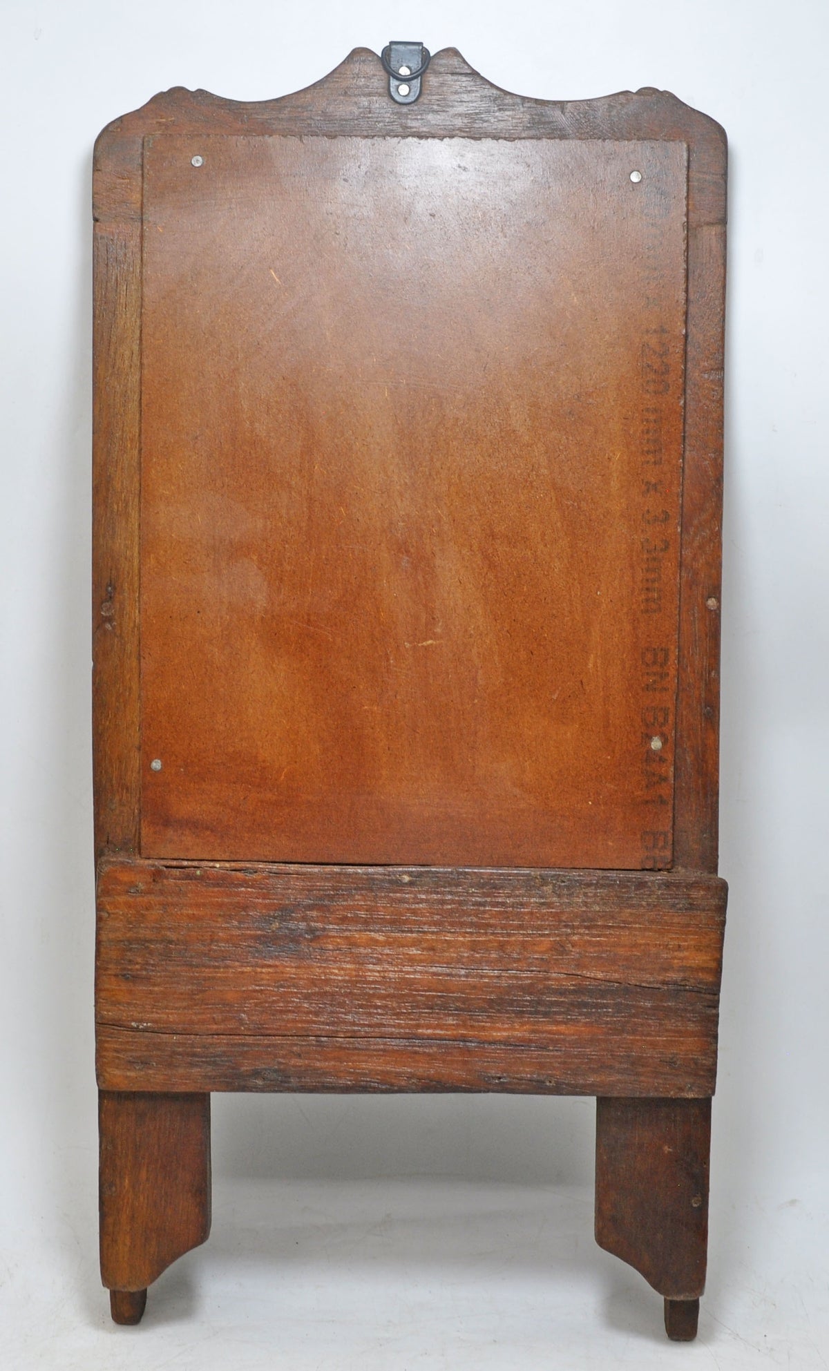 Antique Wooden Wall Décor Mirror Frame With Drawer Original Old Hand Crafted
