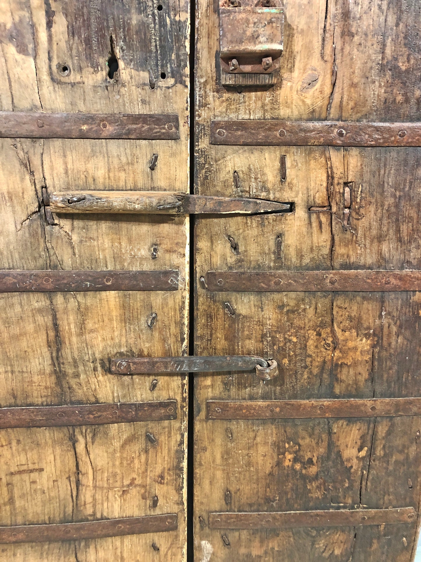 Antique Teak Wood Big Size Wall Décor Door Panel