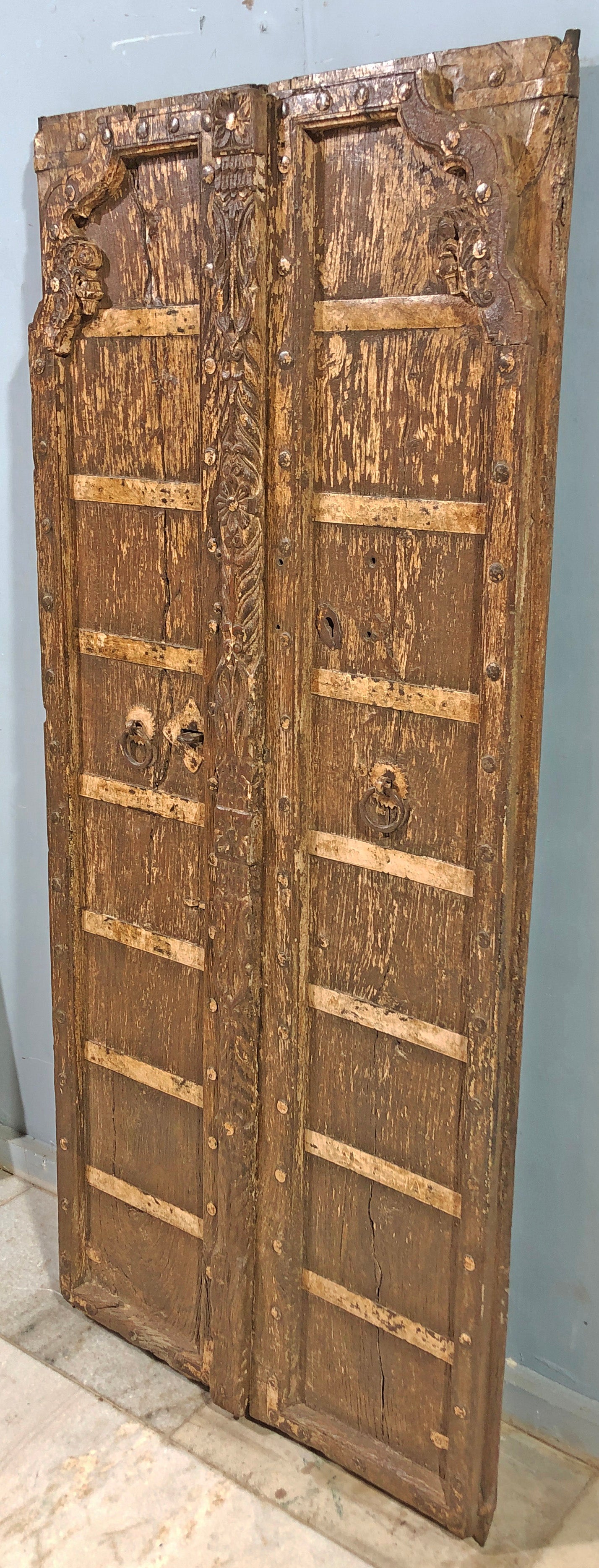 Antique Teak Wood Big Size Wall Décor Door Panel
