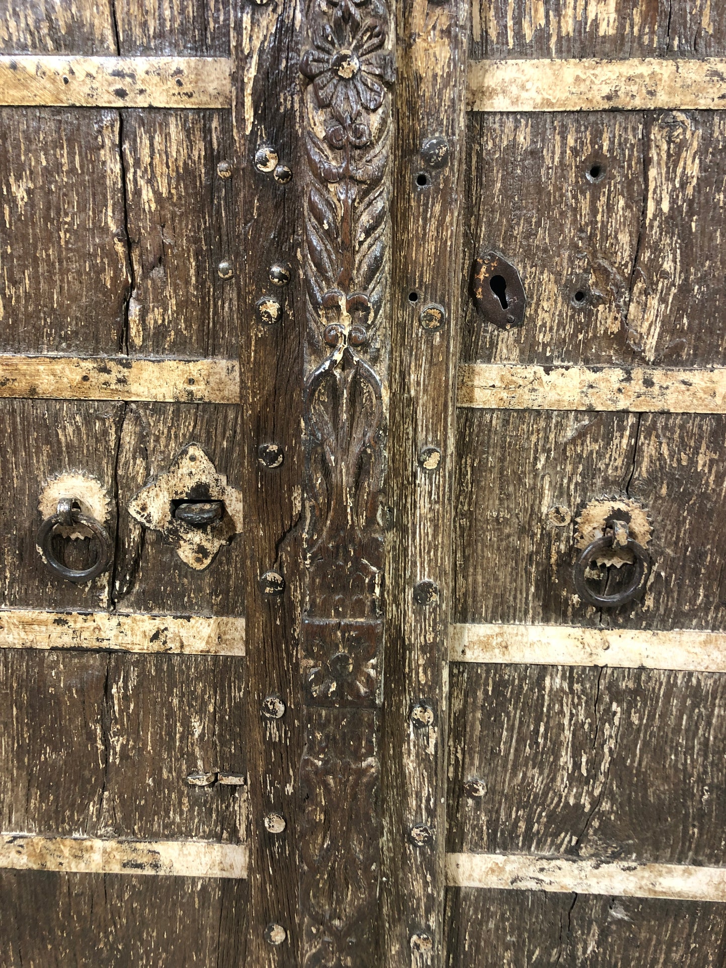 Antique Teak Wood Big Size Wall Décor Door Panel