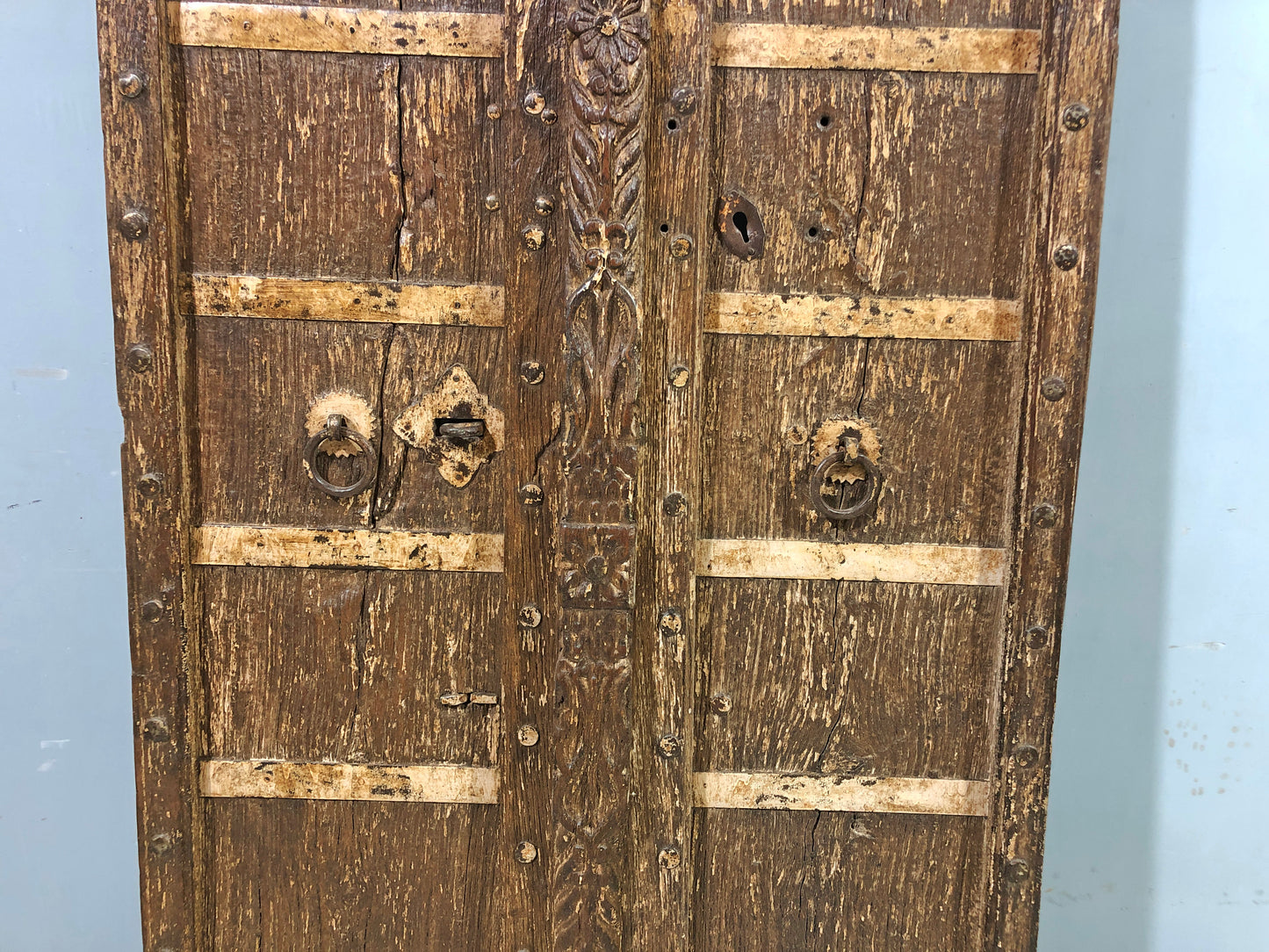 Antique Teak Wood Big Size Wall Décor Door Panel