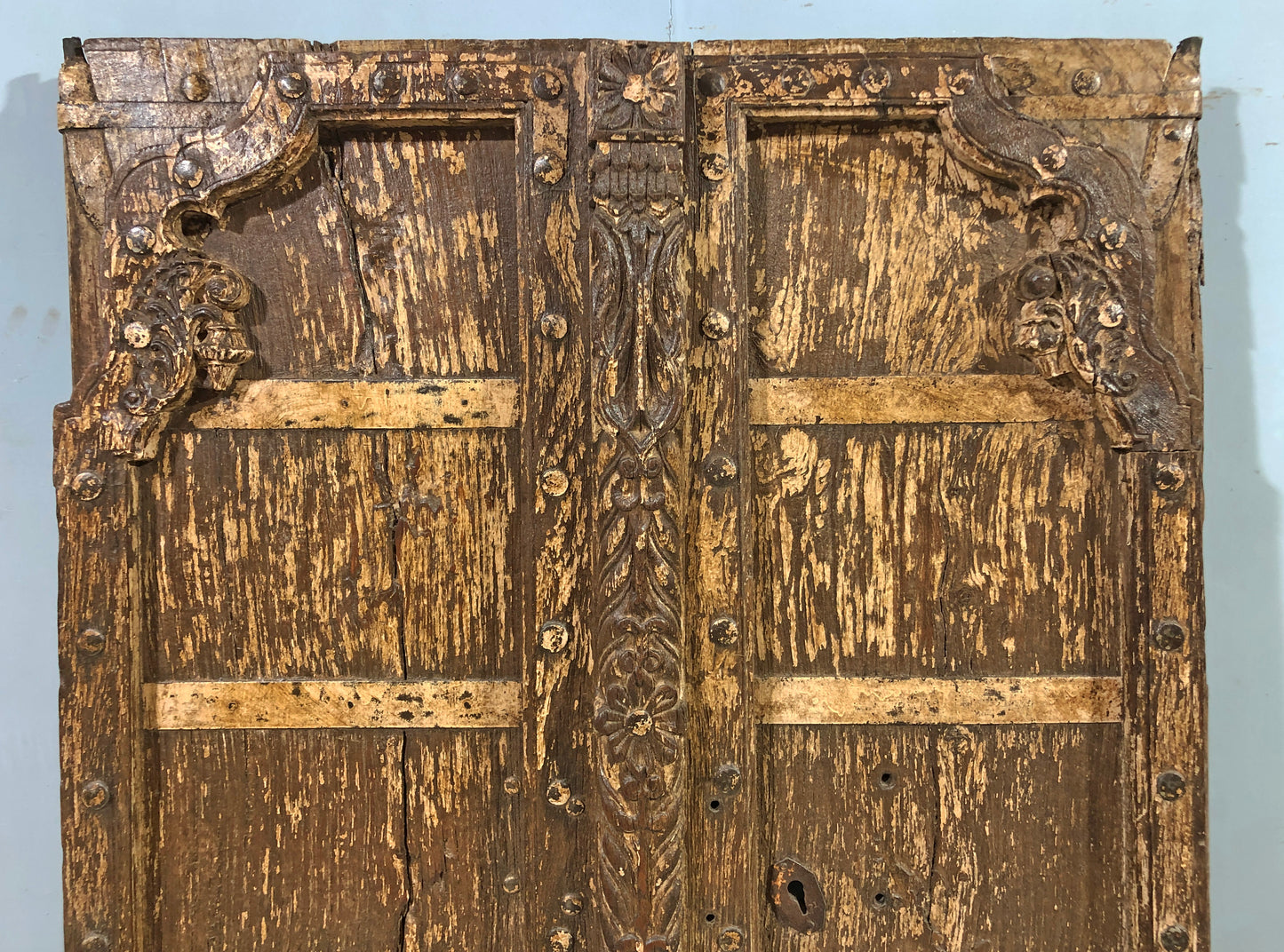 Antique Teak Wood Big Size Wall Décor Door Panel