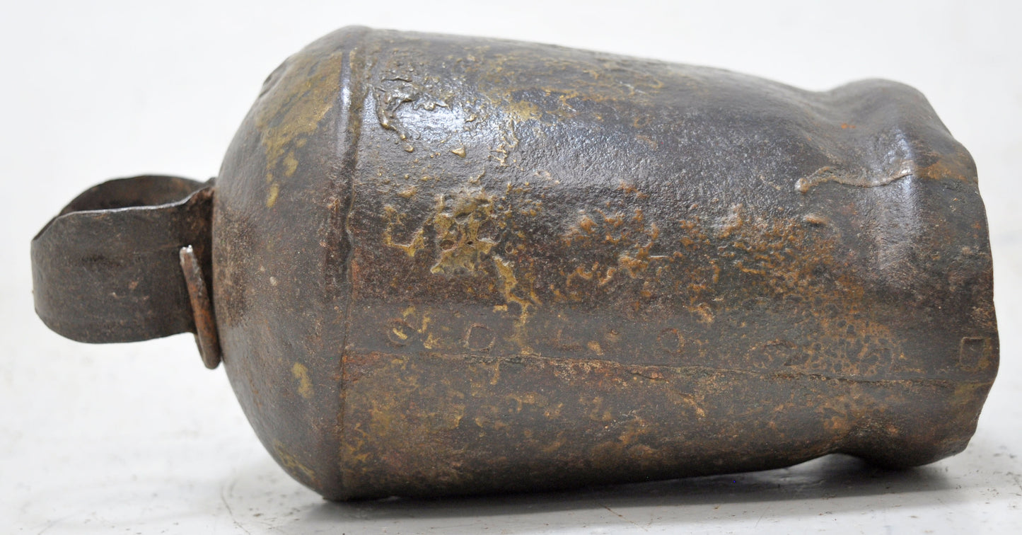 Antique Iron Rural Cow Animals Bell Original Old Hand Crafted