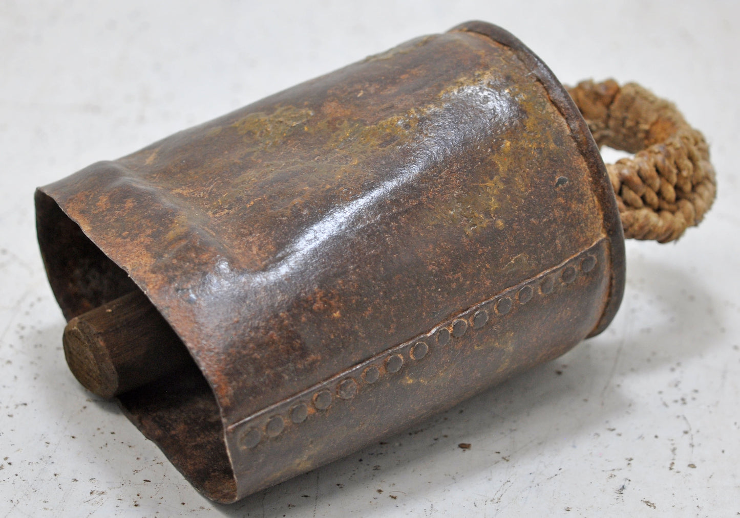 Antique Iron Rural Cow Animals Bell Original Old Hand Crafted