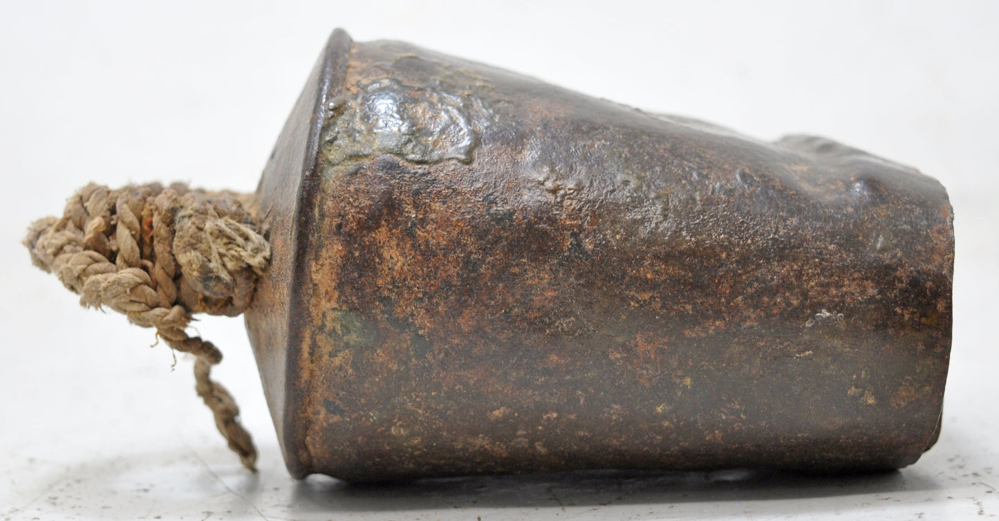 Antique Iron Rural Cow Animals Bell Original Old Hand Crafted