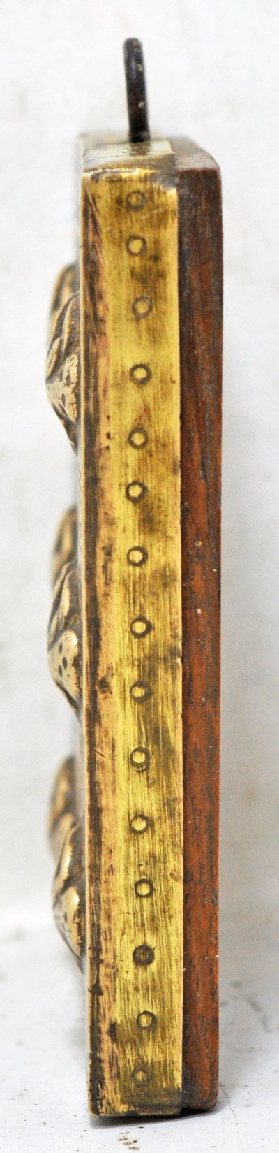 Antique Brass Small Birds Panel Original Old Hand Crafted Fine Engraved