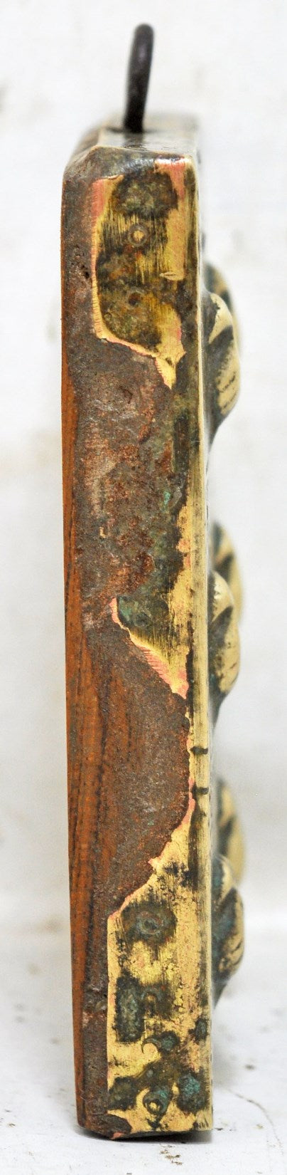 Antique Brass Small Birds Panel Original Old Hand Crafted Fine Engraved