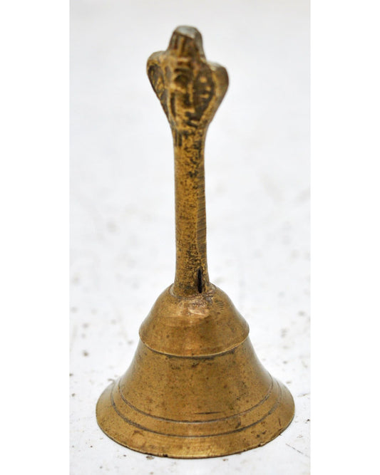 Antique Brass Temple Aarti Bell Original Old Hand Crafted Engraved