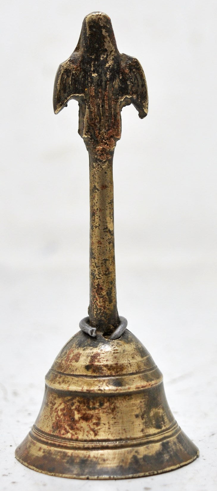 Antique Brass Temple Aarti Bell Original Old Hand Crafted Engraved