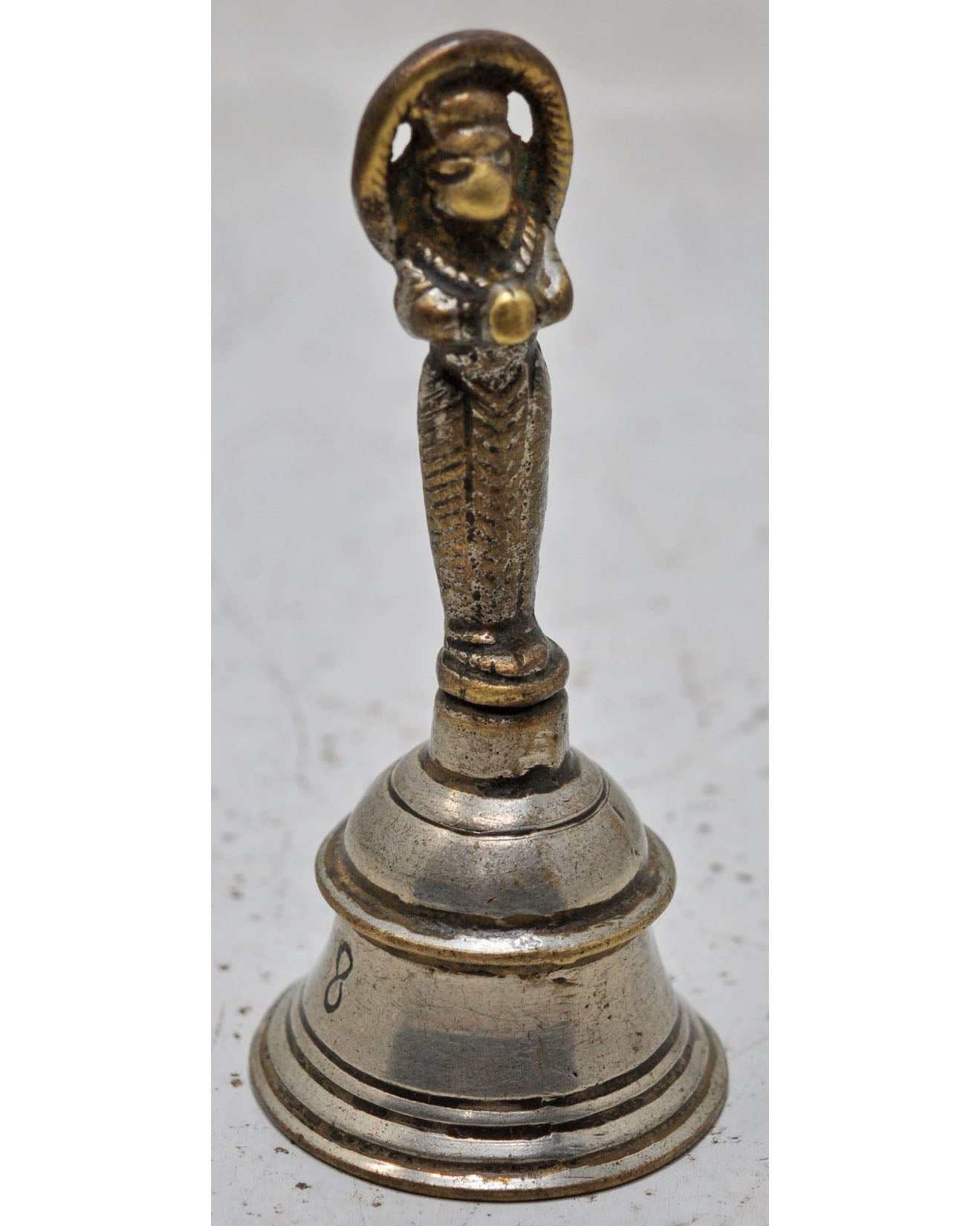 Antique Brass God Hanumana Temple Aarti Bell Original Old Hand Crafted Engraved