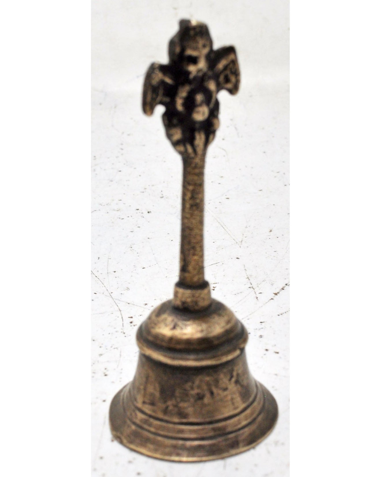 Antique Brass Garuda Temple Aarti Bell Original Old Hand Crafted Engraved