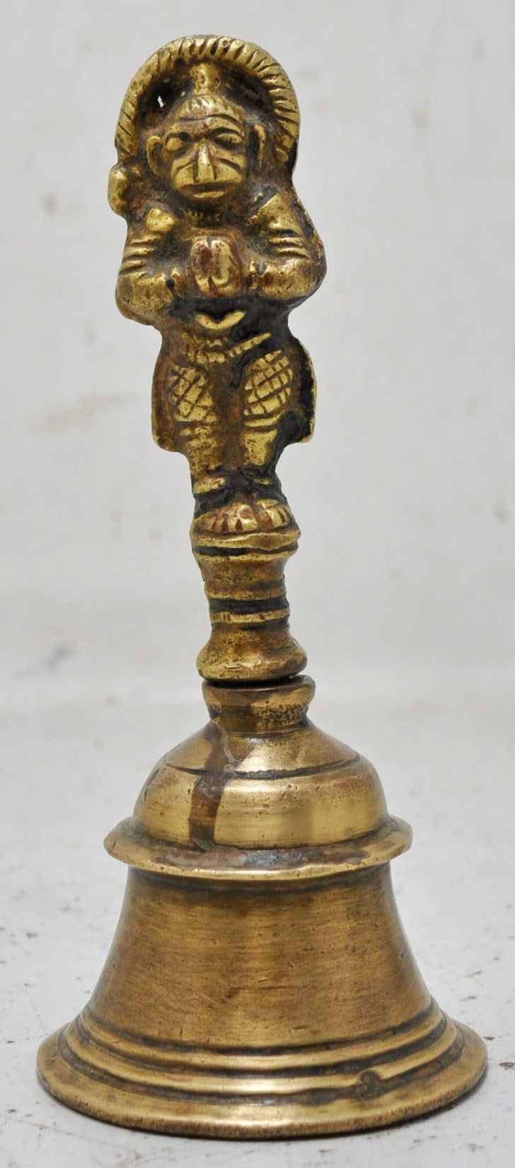 Antique Brass God Hanumana Temple Aarti Bell Original Old Hand Crafted Engraved