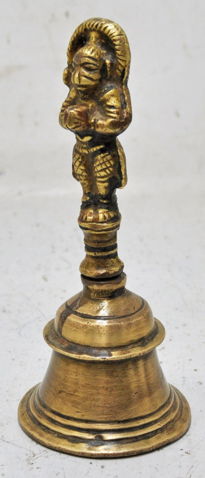 Antique Brass God Hanumana Temple Aarti Bell Original Old Hand Crafted Engraved