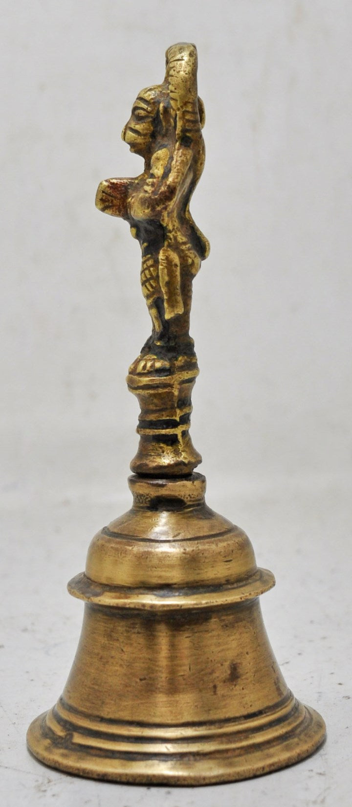 Antique Brass God Hanumana Temple Aarti Bell Original Old Hand Crafted Engraved