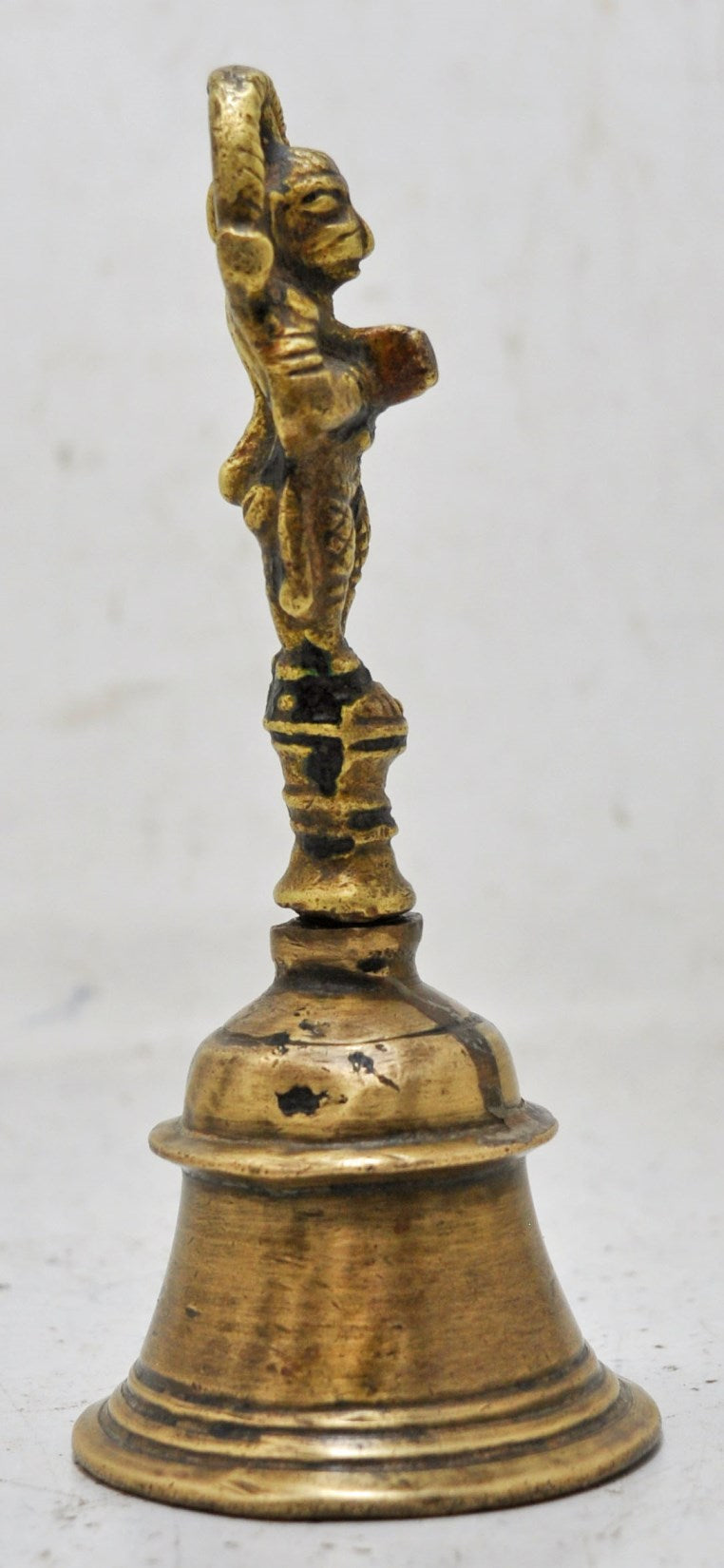 Antique Brass God Hanumana Temple Aarti Bell Original Old Hand Crafted Engraved
