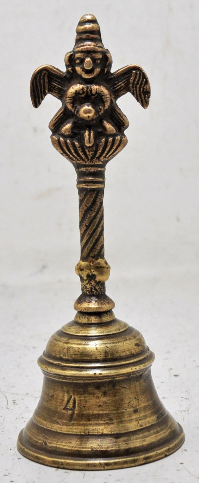 Antique Brass Garuda Temple Aarti Bell Original Old Hand Crafted Engraved