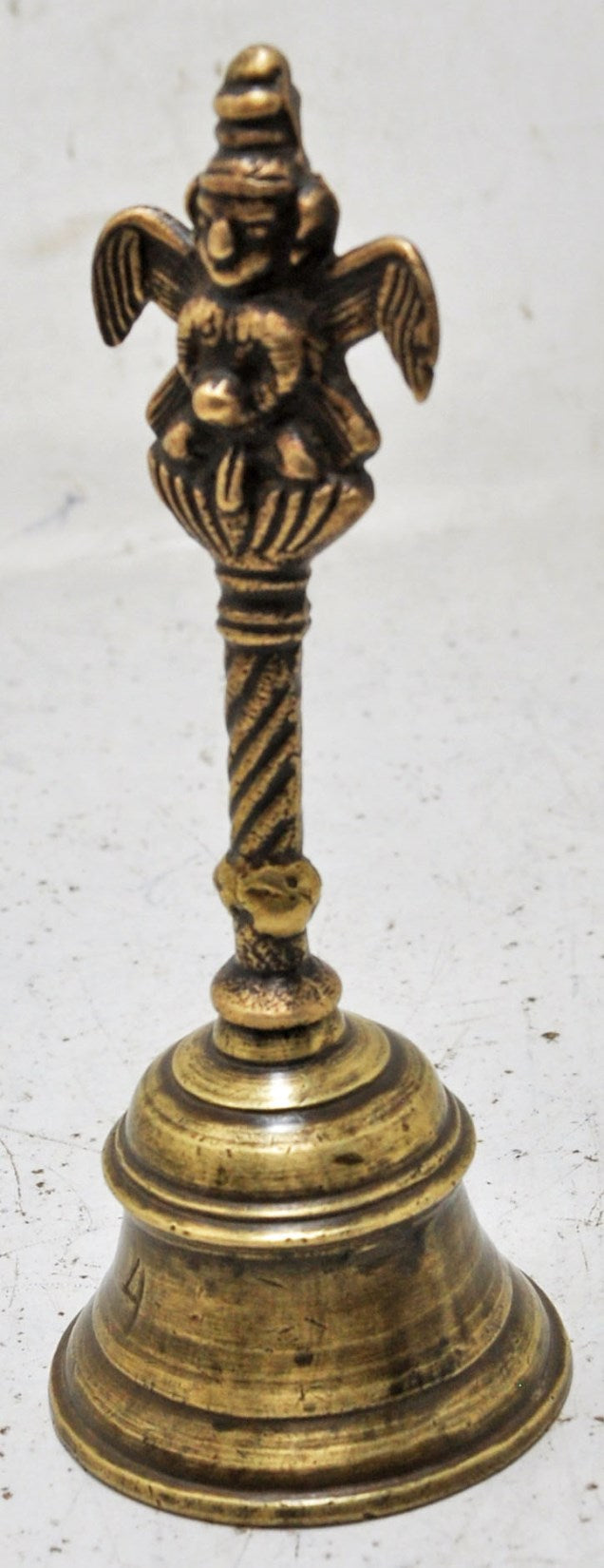 Antique Brass Garuda Temple Aarti Bell Original Old Hand Crafted Engraved