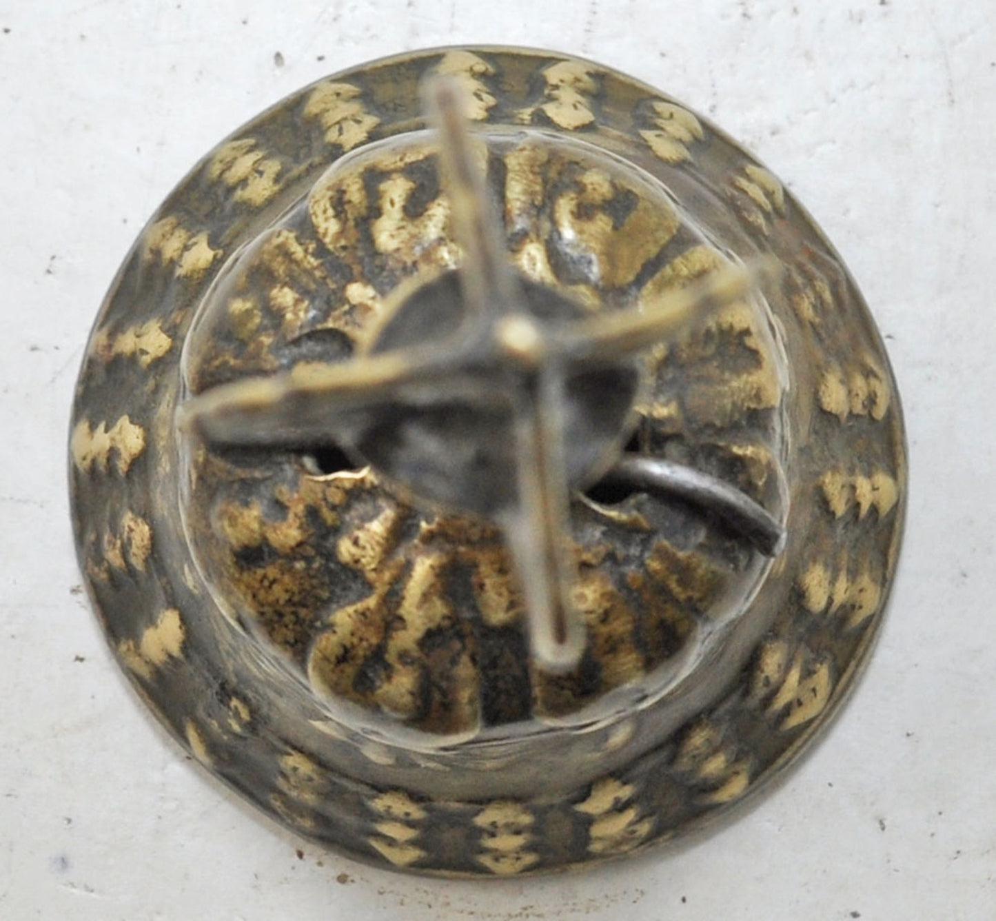 Vintage Brass Temple Aarti Bell Original Old Hand Crafted Engraved