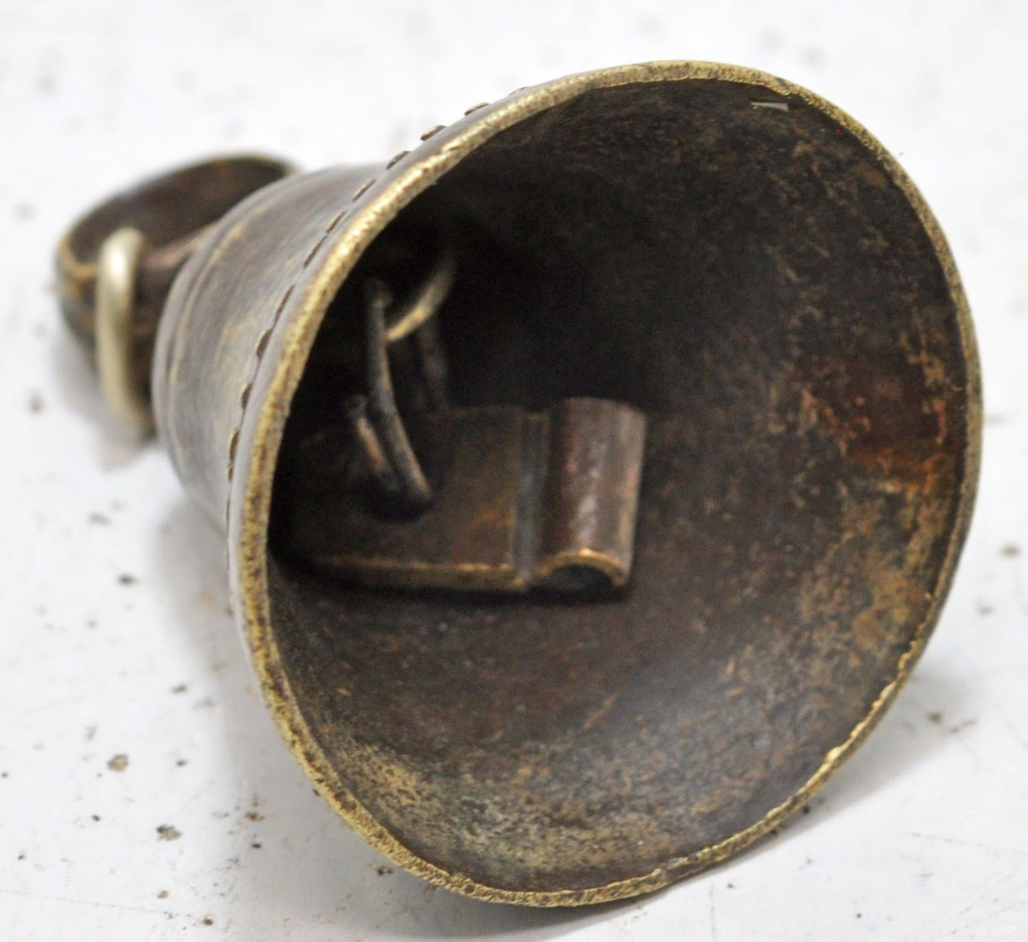 Antique Brass Animals Hanging Cow Bell Original Old Hand Crafted