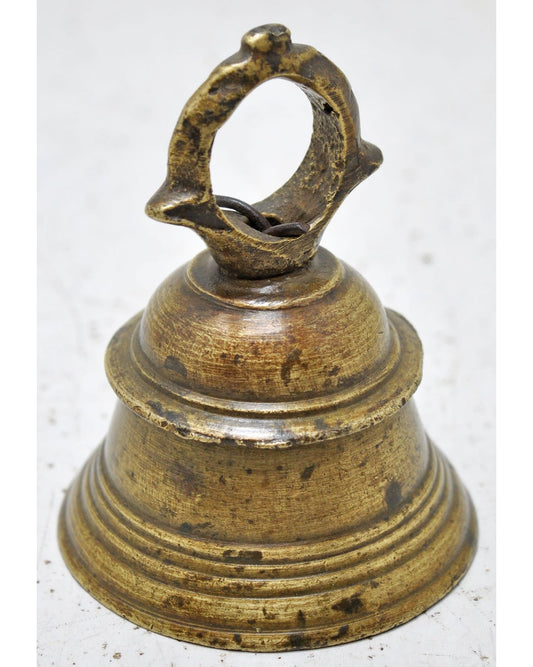 Antique Brass Animals Hanging Cow Bell Original Old Hand Crafted