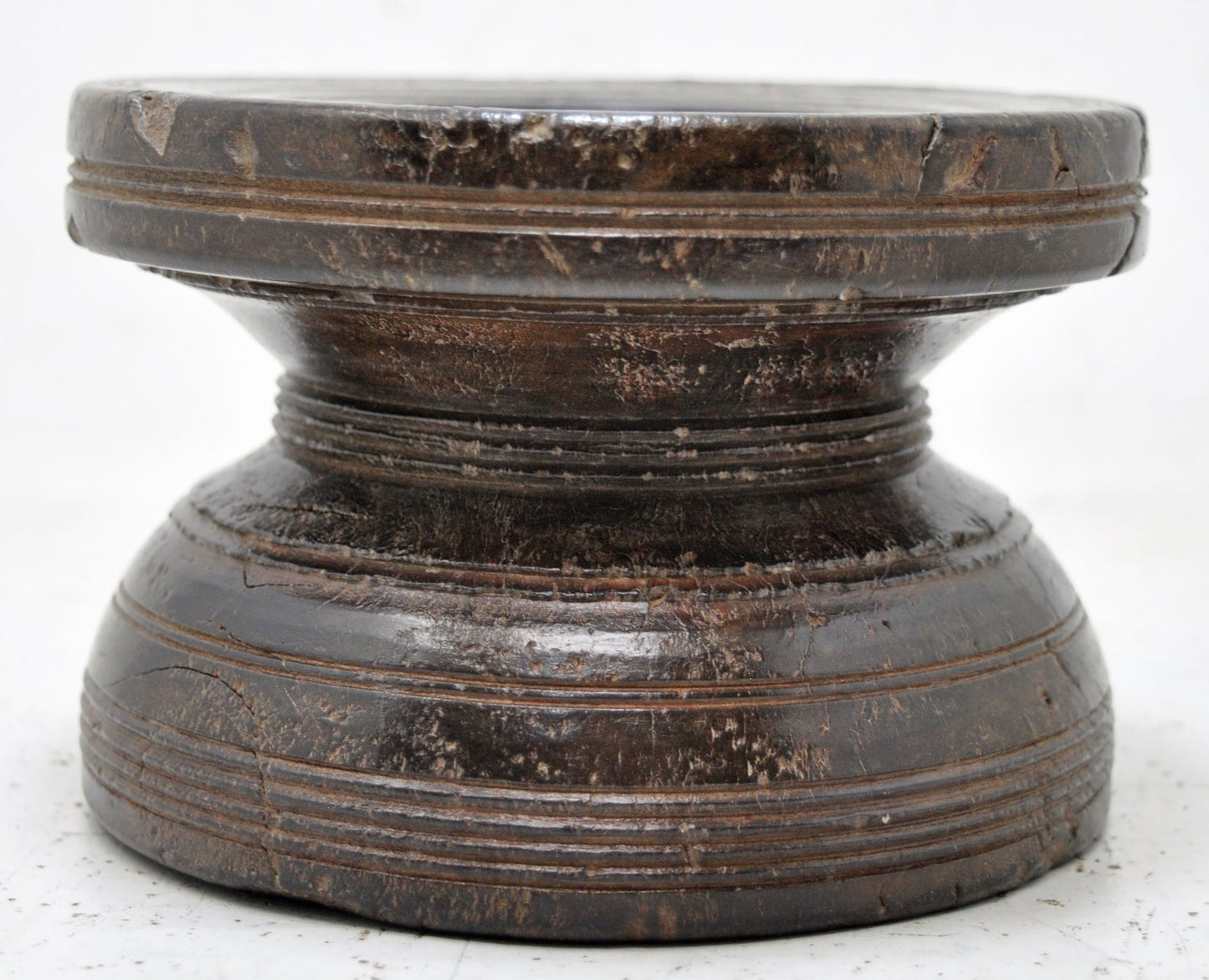 Antique Wooden Agricultural Seeder Bijni Original Old Hand Carved