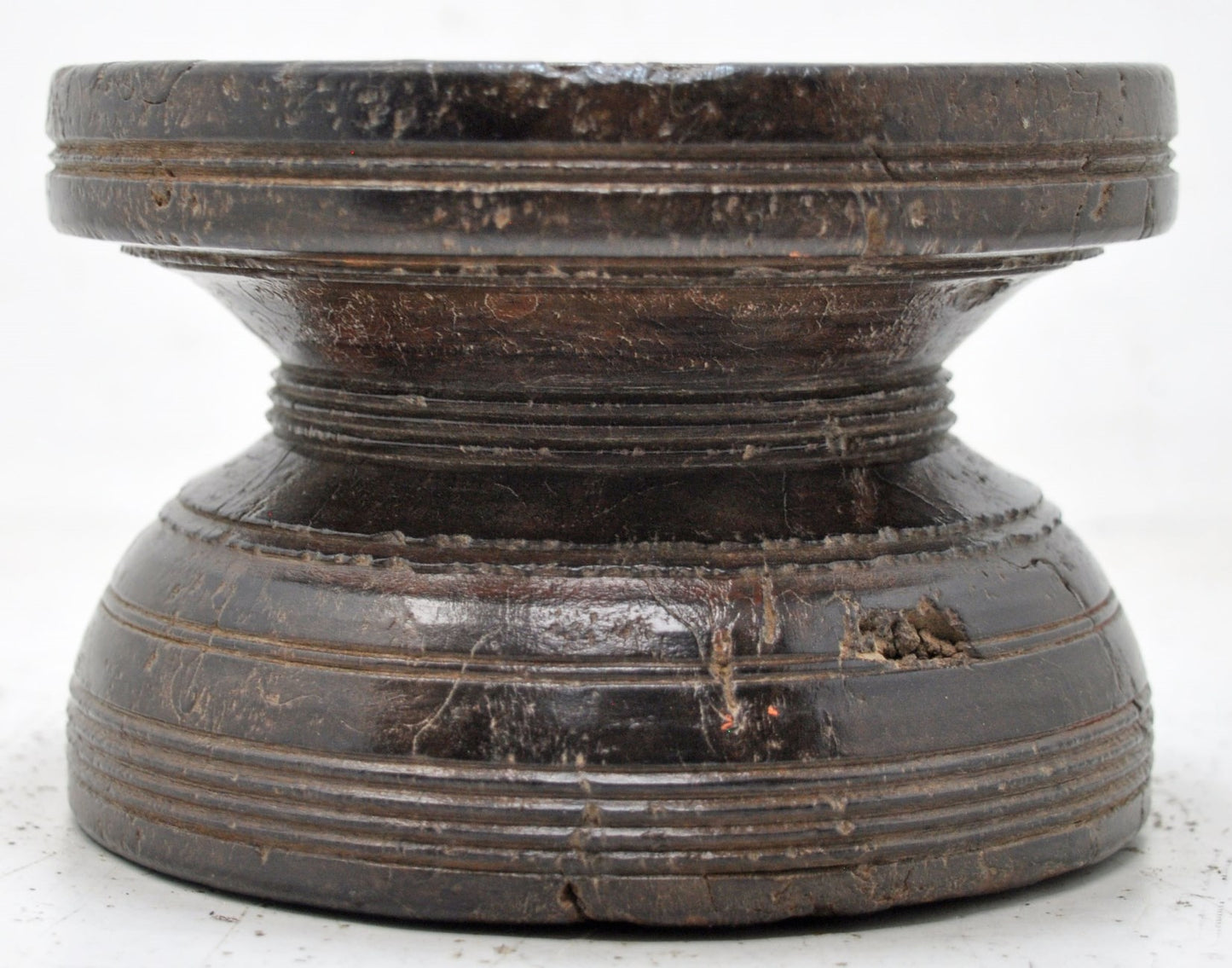 Antique Wooden Agricultural Seeder Bijni Original Old Hand Carved