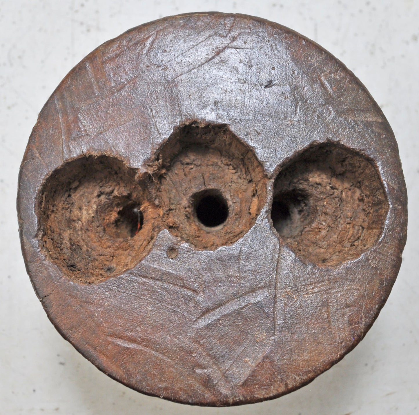 Antique Wooden Agricultural Seeder Bijni Original Old Hand Carved