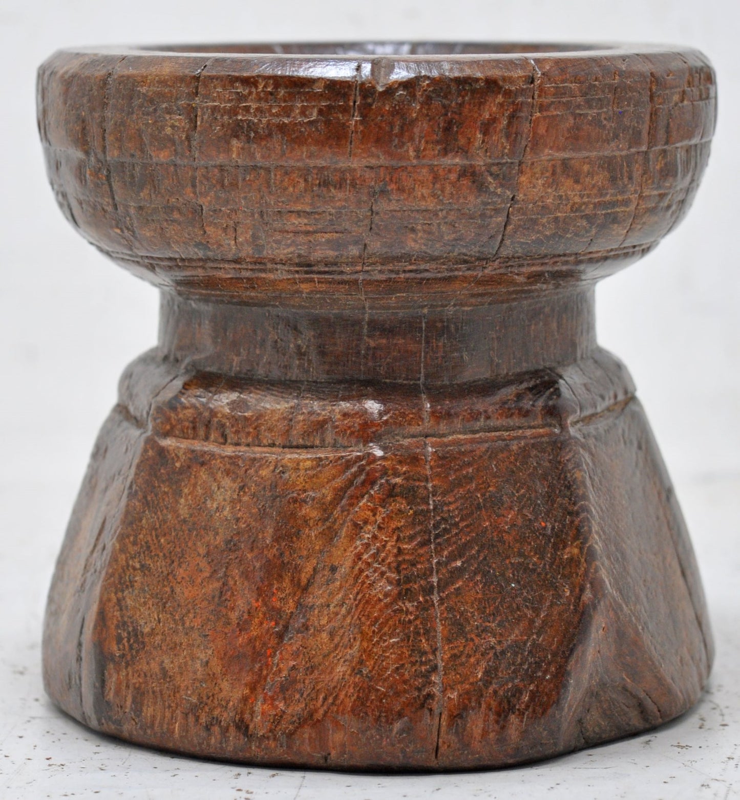 Antique Wooden Agricultural Seeder Bijni Original Old Hand Carved