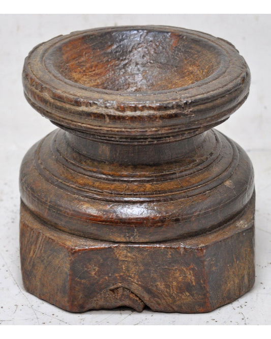 Antique Wooden Agricultural Seeder Bijni Original Old Hand Carved