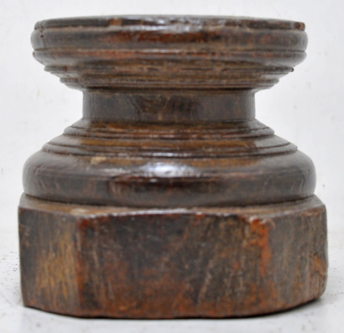 Antique Wooden Agricultural Seeder Bijni Original Old Hand Carved